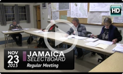 Jamaica Selectboard Mtg 11/23/15