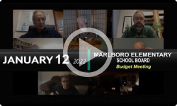 Marlboro Elementary School Board: Marlboro Elementary School Bd Mtg 1/20/22