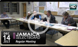 Jamaica Selectboard Mtg 12/14/15