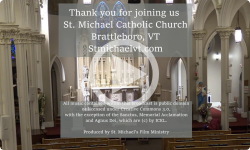 March 9 2024 , Saturday 4:00 pm St. Michael Catholic Church