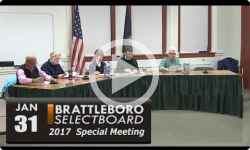Brattleboro Selectboard Special Mtg 1/31/17