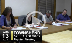 Townshend Selectboard Meeting 8/13/18