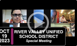 River Valleys Unified School District: RVUSD Bd Special Mtg 10/19/23