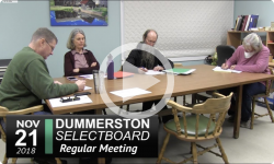 Dummerston Selectboard Mtg 11/21/18