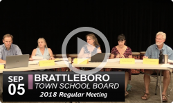 Brattleboro Town School Board Mtg 9/5/18