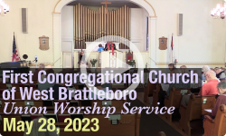 First Congregational Church of West Brattleboro Union Service - 5/28/23