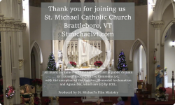 January 6, 2024, Saturday 4:00 pm St. Michael Catholic Church