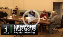 Newfane Selectboard Mtg 10/1/18