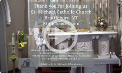 April 27, 2024 , Saturday 4:00 pm St. Michael Catholic Church