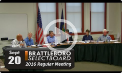 Brattleboro Selectboard Mtg 9/20/16
