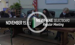 Newfane Selectboard: Newfane SB Mtg 11/15/21