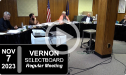 Vernon Selectboard: Vernon SB Mtg 11/7/23