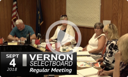 Vernon Selectboard Mtg 9/4/18