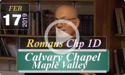 Calvary Chapel: Romans Chp 1D