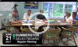 Dummerston Selectboard Mtg 6/21/17