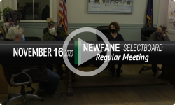 Newfane Selectboard: Newfane SB Mtg 11/16/20