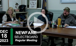Newfane Selectboard: Newfane SB Mtg 12/18/23