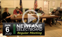 Newfane Selectboard Mtg 1/6/20