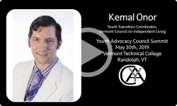 VT Youth Advocacy Council: Kemal Onor YAC Summit Presenter 5/30/19