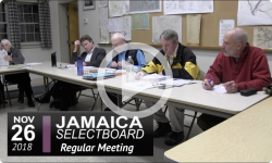 Jamaica Selectboard Mtg 11/26/18