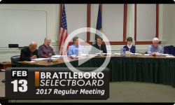 Brattleboro Selectboard Mtg 2/13/17