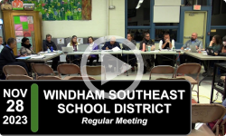 Windham Southeast School District: WSESD Bd Mtg 11/28/23