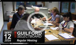 Guilford Selectboard Mtg 9/12/16