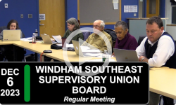 Windham Southeast Supervisory Union: WSESU Bd Mtg 12/6/23