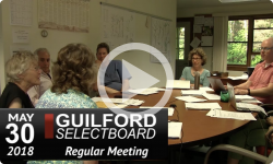 Guilford Selectboard Mtg 5/30/18