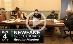 Newfane Selectboard Meeting 6/4/18