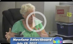 Newfane Selectboard Mtg. 7/19/12