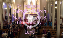 Mass from Sunday, March 25, 2018