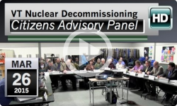 VT Nuclear Decommissioning Citizens Advisory Panel: 3/26/15