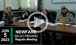 Newfane Selectboard: Newfane SB Mtg 6/5/23