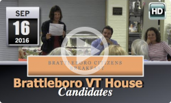 Brattleboro Citizens Breakfast: Brattleboro VT House Candidates 9/16/16