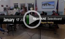 Newfane Selectboard: Newfane SB Mtg 1/17/23