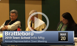 Brattleboro Town School Board Info Session 3/20/19