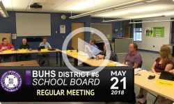 BUHS Board Meeting 5/21/18