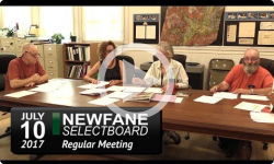 Newfane Selectboard Mtg 7/10/17