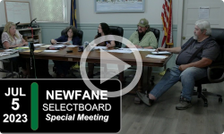 Newfane Selectboard: Newfane SB Special Mtg 7/5/23