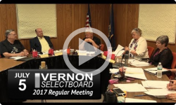 Vernon Selectboard Mtg 7/5/17