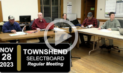 Townshend Selectboard: Townshend SB Mtg 11/28/23