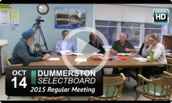 Dummerston Selectboard Mtg 10/14/15