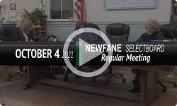 Newfane Selectboard: Newfane SB Mtg 10/4/21