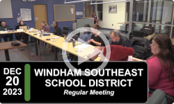 Windham Southeast School District: WSESD Bd Mtg 12/20/23