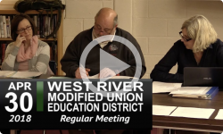 WRMUED School Board Meeting 4/30/18