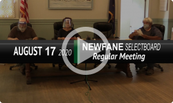 Newfane Selectboard: Newfane SB Mtg 8/17/20