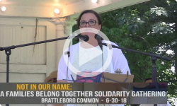NOT IN OUR NAME: A FAMILIES BELONG TOGETHER SOLIDARITY GATHERING