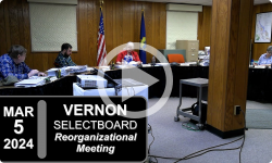 Vernon Selectboard: Reorganizational Meeting - Vernon SB Mtg 3/5/24