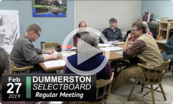 Dummerston Selectboard Mtg 2/27/19